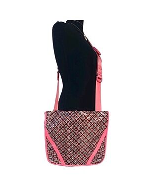 FRILL by VERA BRADLEY ~ Large Coral Pink Floral Patterned Women's Bag